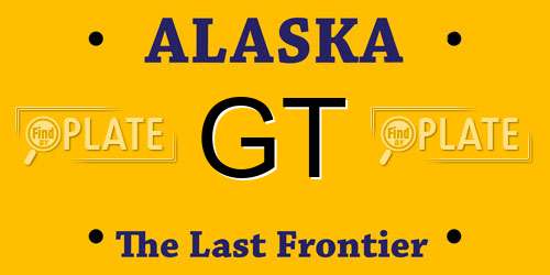 GT Alaska License Plate