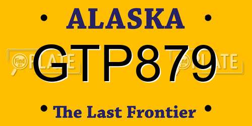 GTP879 Alaska License Plate