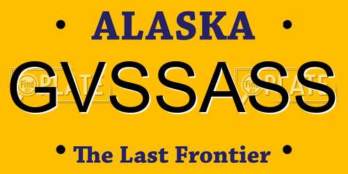 GVSSASS Alaska License Plate