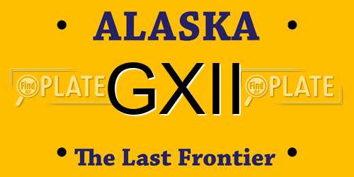 GXII Alaska License Plate