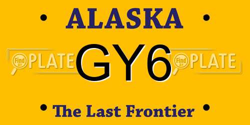 GY6 Alaska License Plate