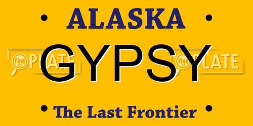 GYPSY Alaska License Plate