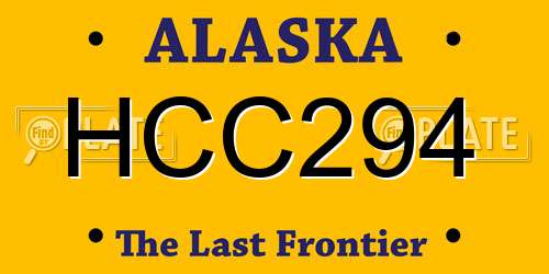 HCC294 Alaska License Plate