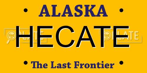 HECATE Alaska License Plate