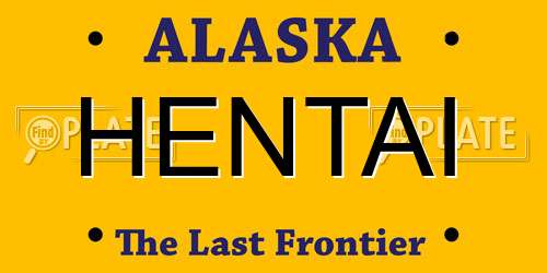 HENTAI Alaska License Plate