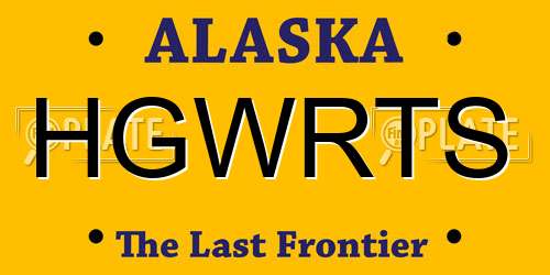 HGWRTS Alaska License Plate