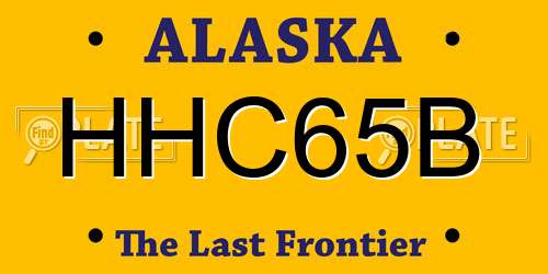 HHC65B Alaska License Plate
