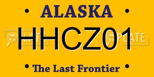 HHCZ01 Alaska License Plate