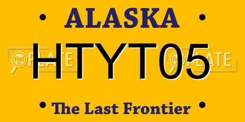 HTYT05 Alaska License Plate