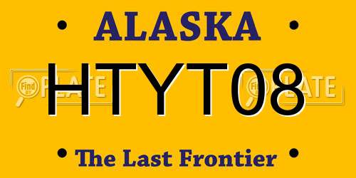 HTYT08 Alaska License Plate