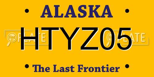 HTYZ05 Alaska License Plate