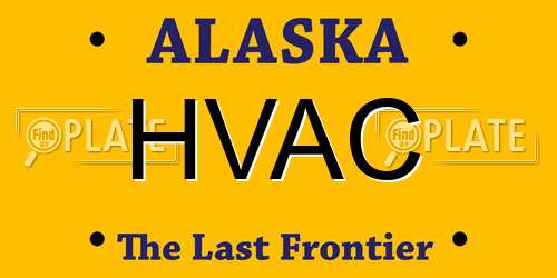 HVAC Alaska License Plate