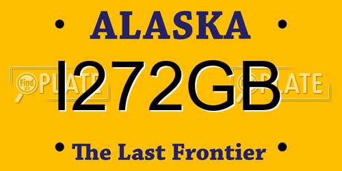 I272GB Alaska License Plate