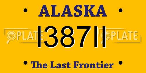 I387II Alaska License Plate