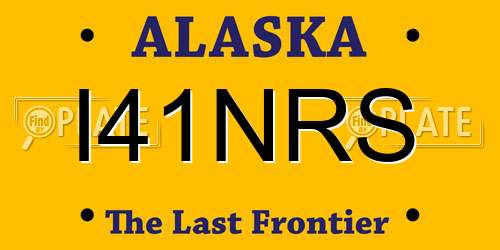 I41NRS Alaska License Plate