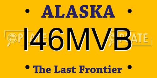 I46MVB Alaska License Plate