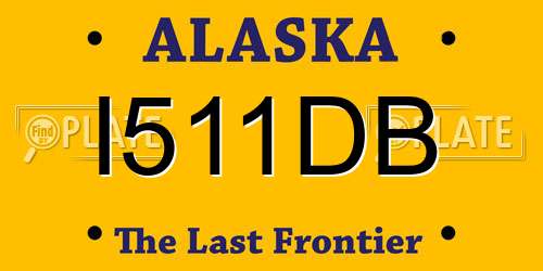 I511DB Alaska License Plate