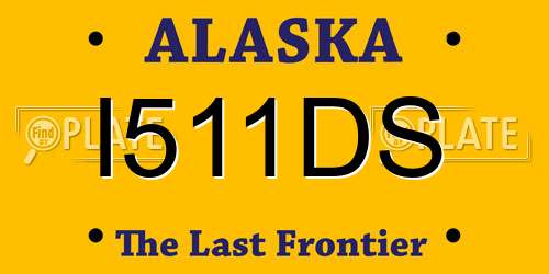 I511DS Alaska License Plate