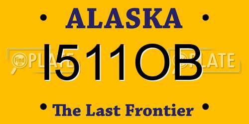 I511OB Alaska License Plate