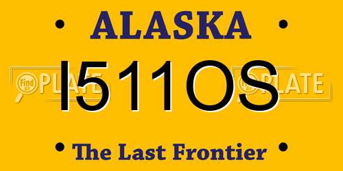 I511OS Alaska License Plate