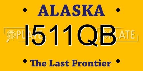 I511QB Alaska License Plate