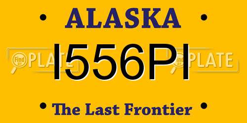 I556PI Alaska License Plate