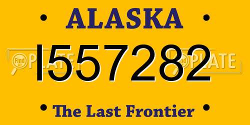 I557282 Alaska License Plate
