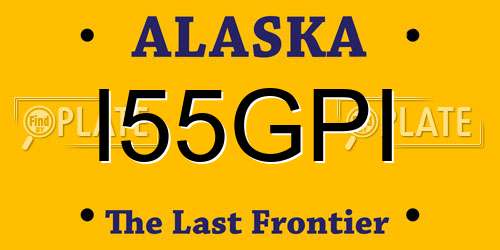 I55GPI Alaska License Plate