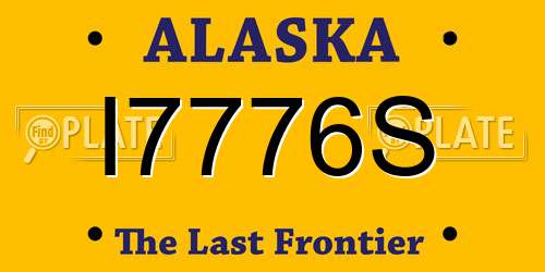 I7776S Alaska License Plate