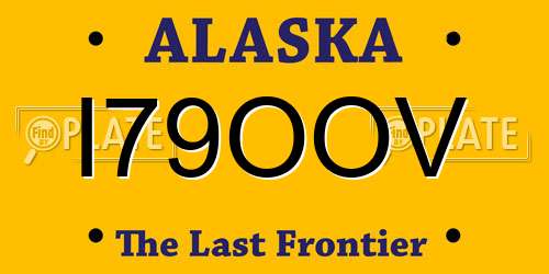 I79OOV Alaska License Plate