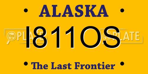 I811OS Alaska License Plate