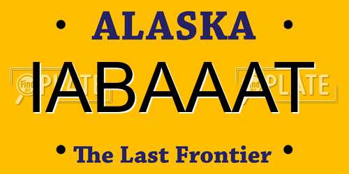 IABAAAT Alaska License Plate