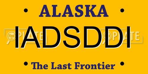IADSDDI Alaska License Plate
