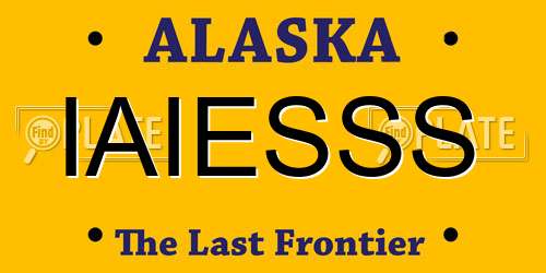 IAIESSS Alaska License Plate