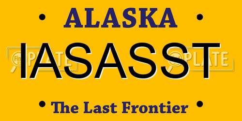 IASASST Alaska License Plate