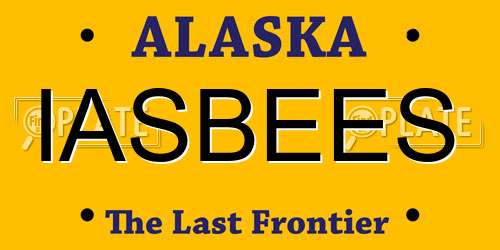IASBEES Alaska License Plate