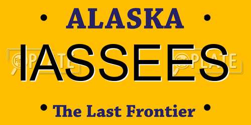 IASSEES Alaska License Plate
