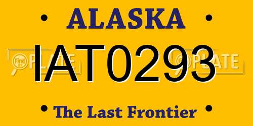 IAT0293 Alaska License Plate