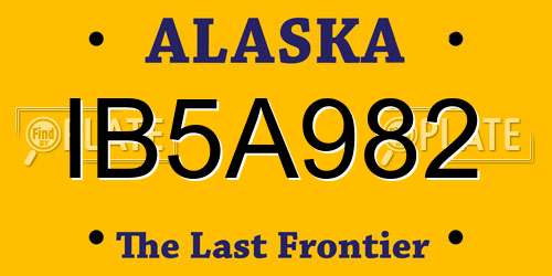 IB5A982 Alaska License Plate