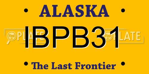 IBPB31 Alaska License Plate