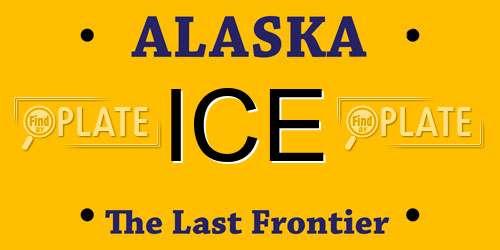 ICE Alaska License Plate