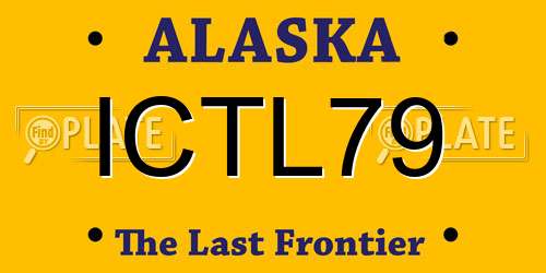 ICTL79 Alaska License Plate