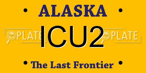 ICU2 Alaska License Plate