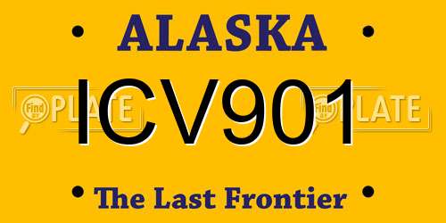 ICV901 Alaska License Plate