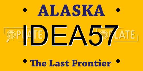 IDEA57 Alaska License Plate