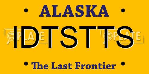 IDTSTTS Alaska License Plate