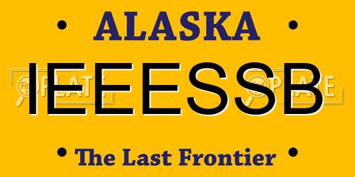 IEEESSB Alaska License Plate