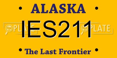 IES211 Alaska License Plate