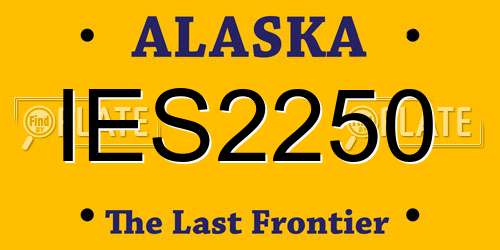IES2250 Alaska License Plate