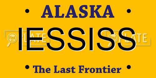 IESSISS Alaska License Plate